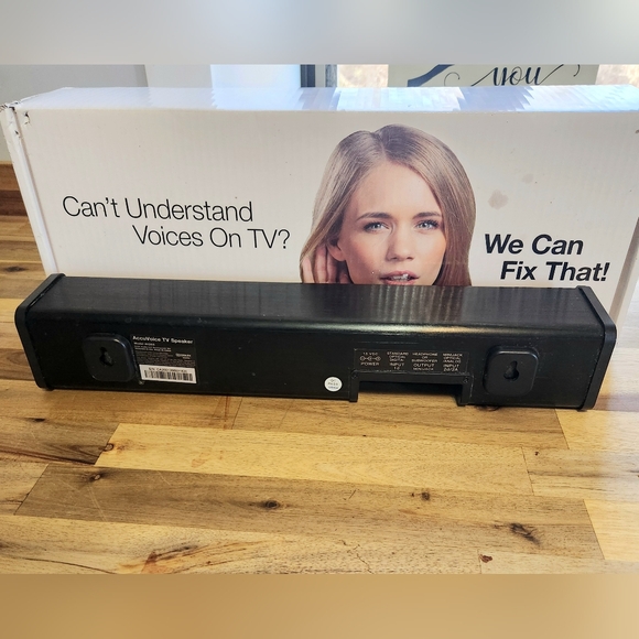 Zvox Accuvoice AV203 TV Speaker 6 Level No Remote Wall Mount Or Shelf Black - Picture 2 of 15